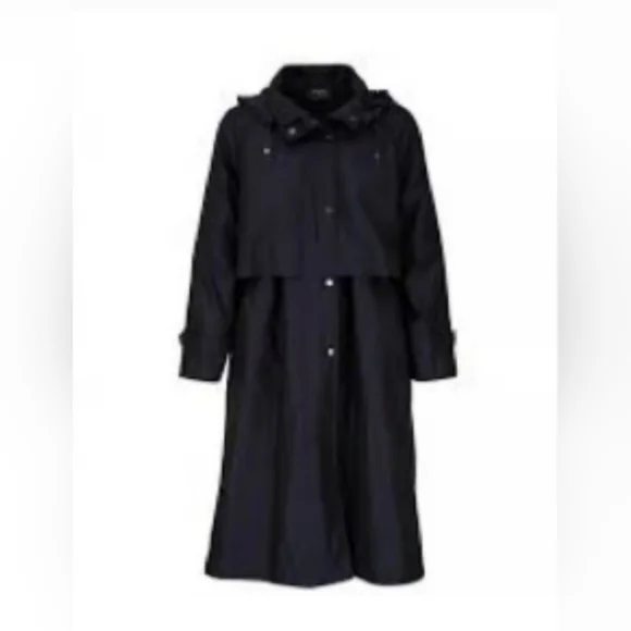 Vintage LL Bean Trench Coat - Navy - Picture 2 of 12